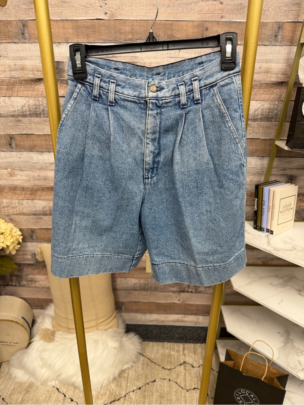 Dockers High Waisted Pleated Jean Short